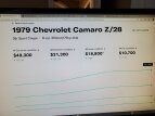 Thumbnail Photo 16 for 1979 Chevrolet Camaro Z/28 Coupe